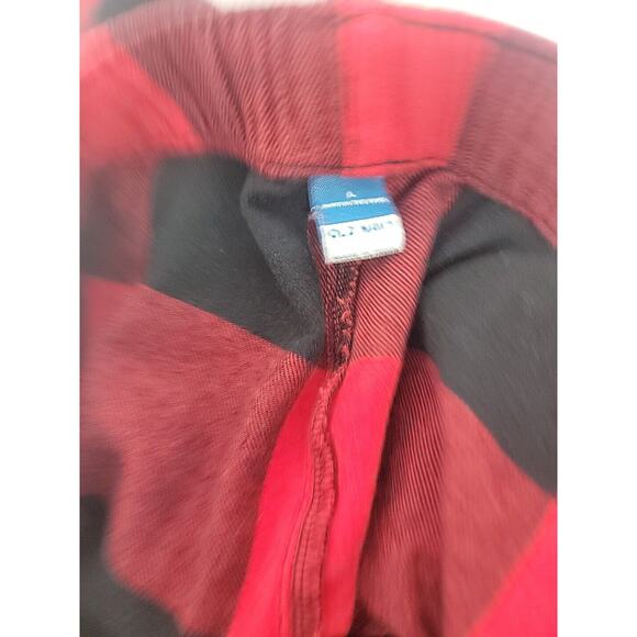 Old Navy Pajama Shirt Pants Size Large Womens Flannel Plaid 2 Piece PC Set EUC - Picture 4 of 8